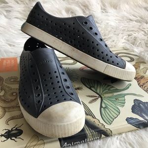 NATIVE JEFFERSON‎ RUBBER SNEAKER - BLACK